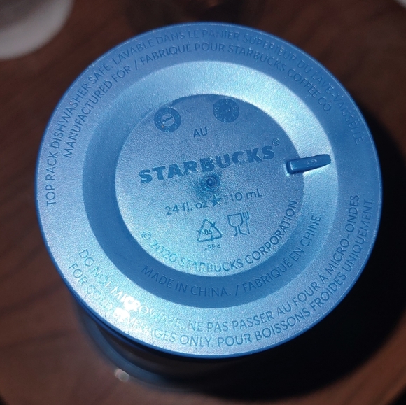 Lot of 2 Starbucks 2020 Holiday Christmas 24oz Tumblers Iridescent Poinsettia - Picture 8 of 9